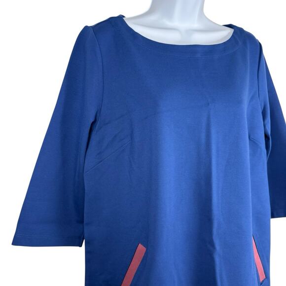 Betabrand Dress Womens Large Blue Half Day Shift Dress Business Casual Mature - Picture 5 of 10